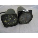 TWO RAF AIRCRAFT COCKPIT INSTRUMENTS 7CM DIA EST [£40-£80]