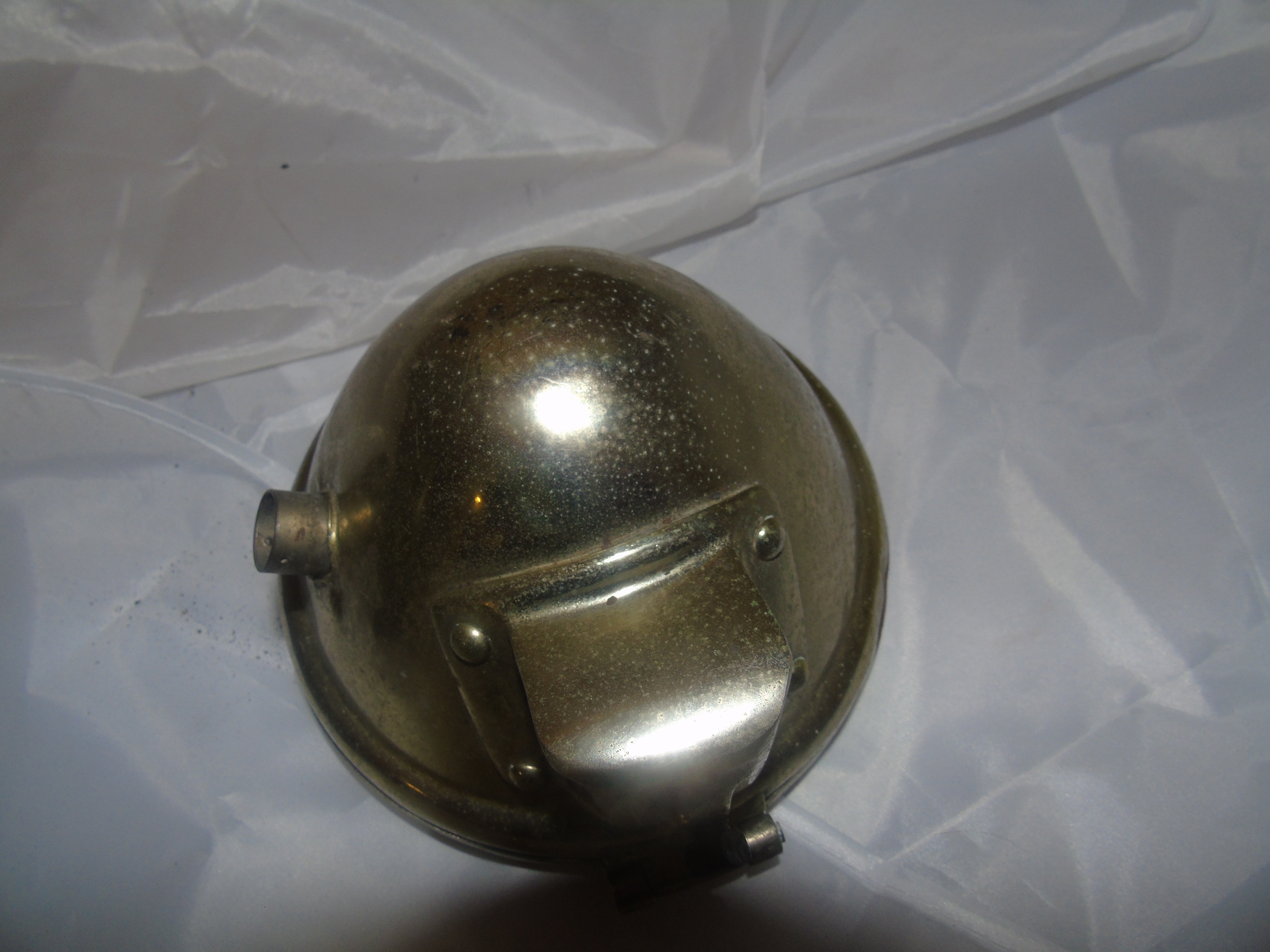 MILITARY MAZDA SPOT & SIGNAL LAMP & ONE OTHER BRASS LAMP EST [£20-£40] - Image 6 of 6