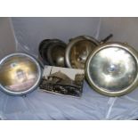 EARLY 10 INS MOTOR CAR LAMP CHROME BODY BY S & M LAMP CO LOS ANGELES 2 OTHER 12 INS & OTHER PARTS