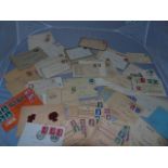 SELECTION OF WW11 GERMAN POSTAL ENVELOPES WITH HITLER STAMPS [£60-£80]