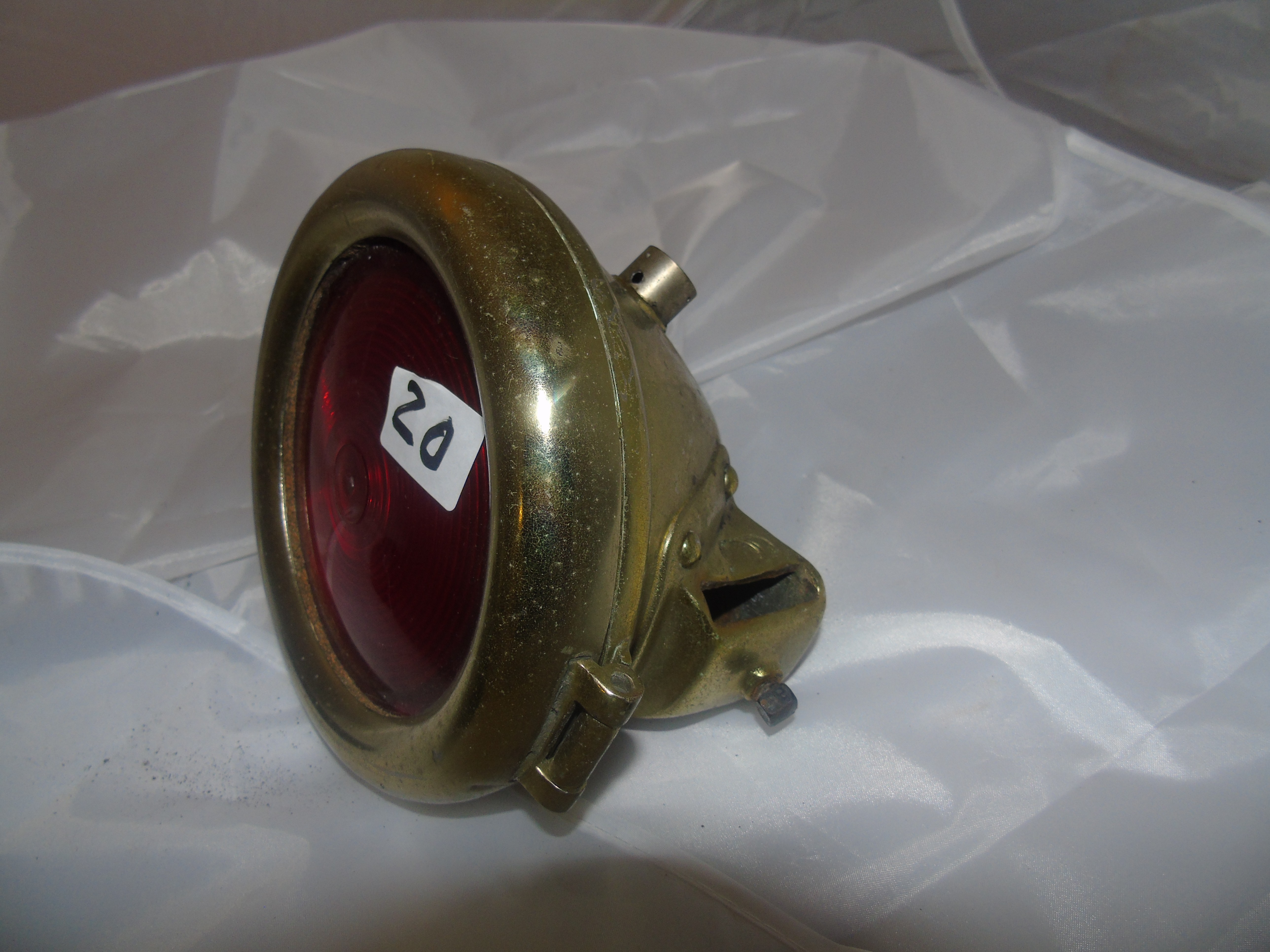 MILITARY MAZDA SPOT & SIGNAL LAMP & ONE OTHER BRASS LAMP EST [£20-£40] - Image 5 of 6