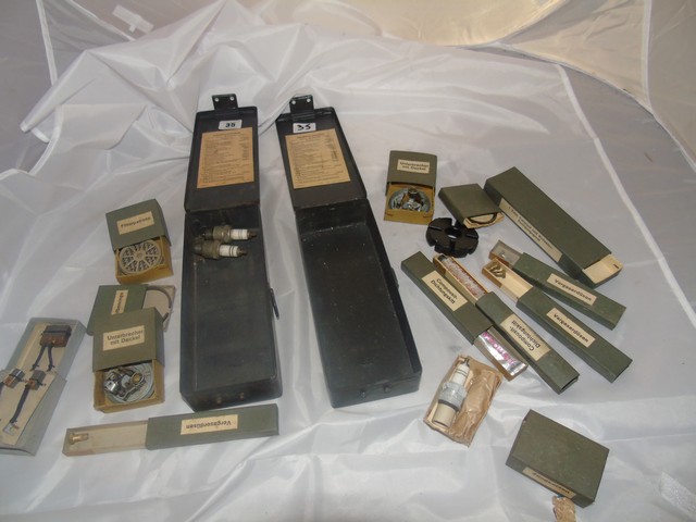 WEHRMACHT DKW MILITARY UNUSED COMPONETS SPARK PLUGS GASKETS ETC 4 BOXES EST[£50-£90] - Image 6 of 6