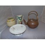 SALT GLAZE KETTLE. COMPORT. DUTCH GINGER JAR AND WATER JUG EST [£15-£30]