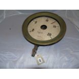 LARGE VINTAGE PRESSURE GAUGE GLASS MISSING 35CM DIAMETER EST[£20-£40]