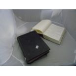 LARGE LEATHER BOUND FAMILY BIBLE & 1 SMALLER EST[£15-£25]