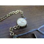 ROLEX TUDOR ROSE LADIES 9CT GOLD HALLMARKED BIRMINGHAM 1928 WATCH WITH BRACELET (ALSO STAMPED) (