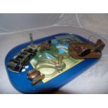 TRAY LOT OF MISCEALLANEOUS ITEMS INCL. HORSE BIT EST[£12-£25]]