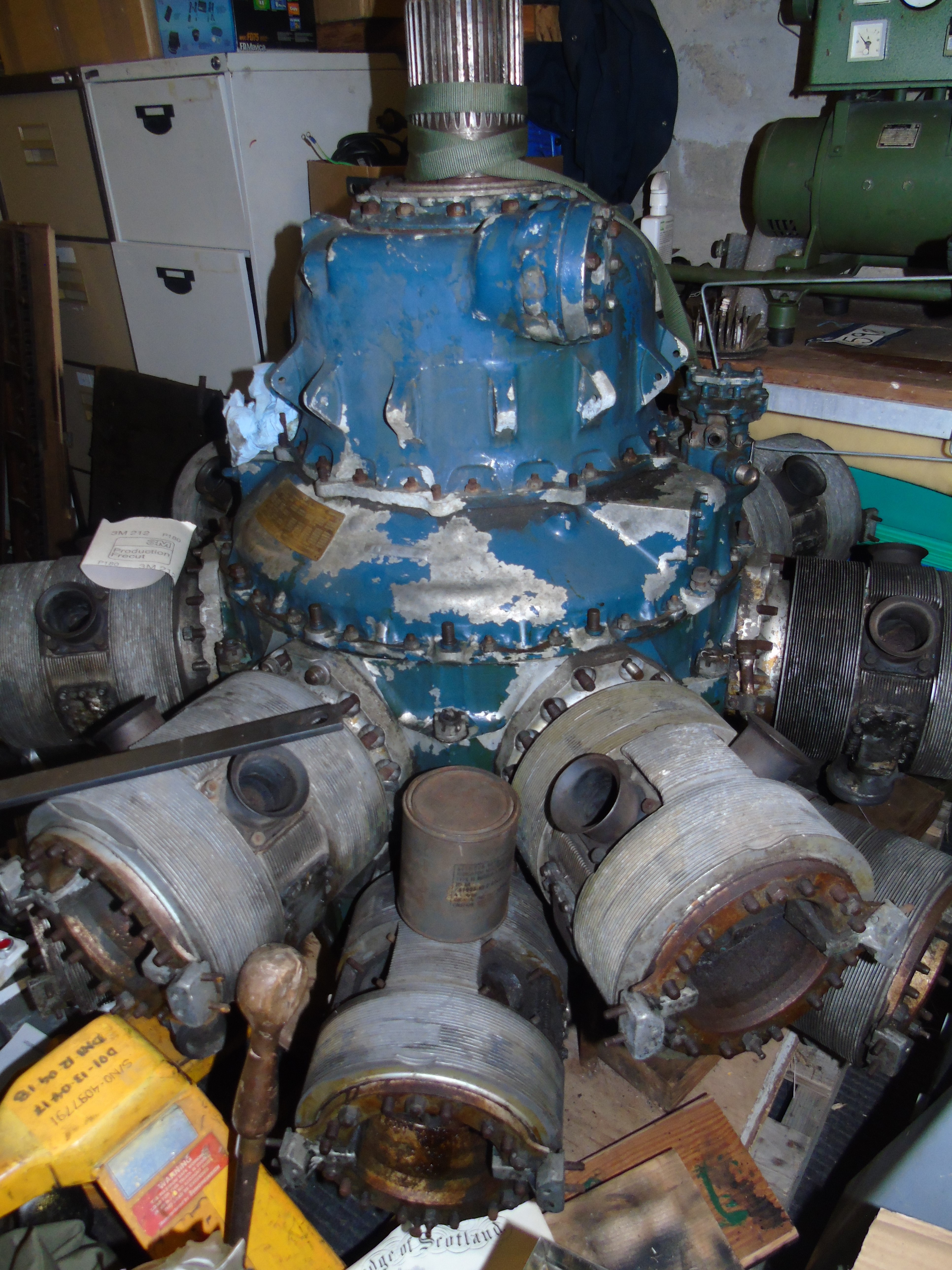 BRISTOL HERCULES RADIAL AIRCRAFT ENGINE WITH MANUAL