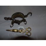 RURAL BYGONES, METAL SCALES AND CANDLE SNUFFER EST[£15-£30]