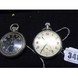 MOERIS MILITARY POCKET WATCH GSTP 149750 AND CYMA MILITARY GSTP 99094 A/F EST[£20-£40]