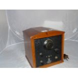 ANTINODAL AC SHORT WAVE CONVERTER ,1920'S ,HOUSED IN AN WALNUT CASE EST[£20-£40]