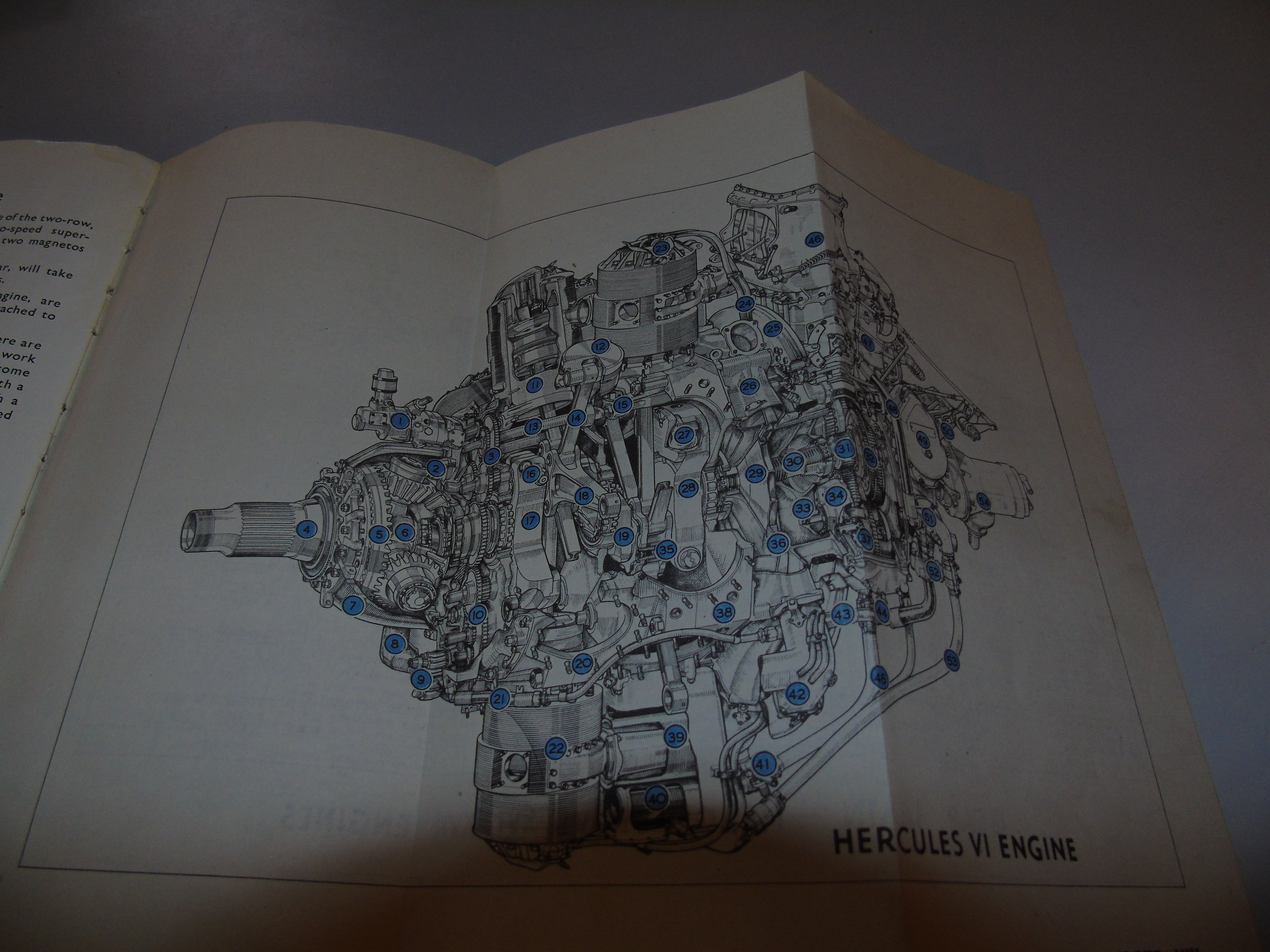 BRISTOL HERCULES RADIAL AIRCRAFT ENGINE WITH MANUAL - Image 15 of 15