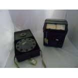 GERMAN MILITARY ELECTRIC LEAD & A MARCONI MOISTURE METER EST[£15-£30]