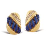 18kt gold bombe' earrings signed Sabbadini Milano weight 37 gr.