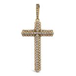 Cartier, 18kt gold cross shaped pendant weight 5 gr.