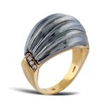 Cartier, 18kt gold bombe' ring weight 9 gr.