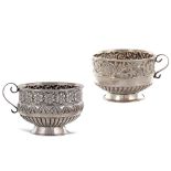 Two silver cups Oriental art, 19th-20th century tot. weight 350 gr.