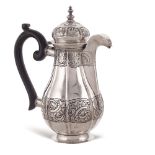 Silver coffee pot Moscow, 1762 weight 634 gr.