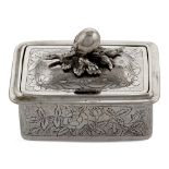 Silver soap box oriental art, early 20th century weight 513 gr.