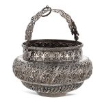 Silver bowl for Hammam Oriental art, 19th-20th century weight 445 gr.