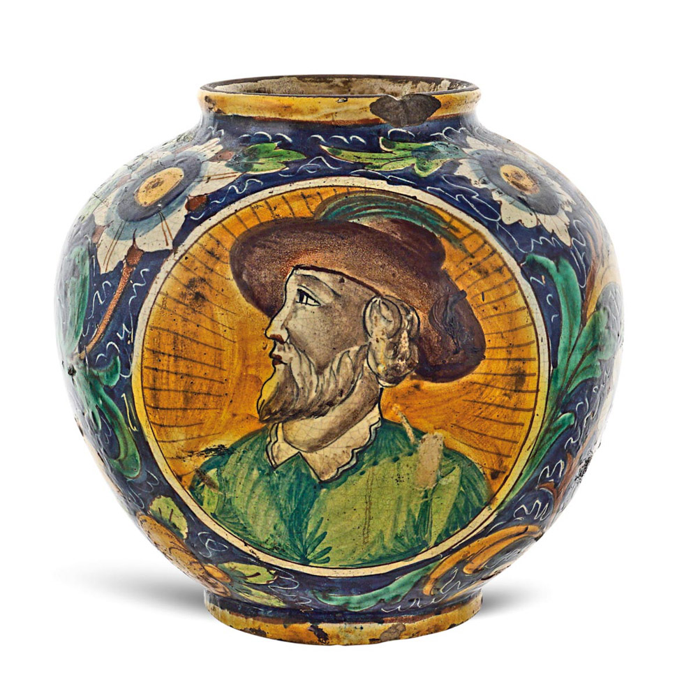 Majolica vase