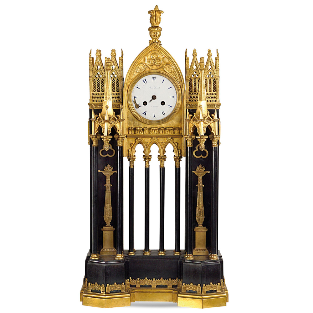 a la Cathèdrale table pendulum clock