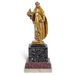 Gilt bronze and marble sculpture