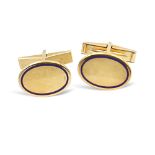 Tiffany, 14kt gold cufflinks 1940/50s weight 14 gr.