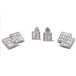 Set of cufflinks and smoking set weight 16,4 gr.