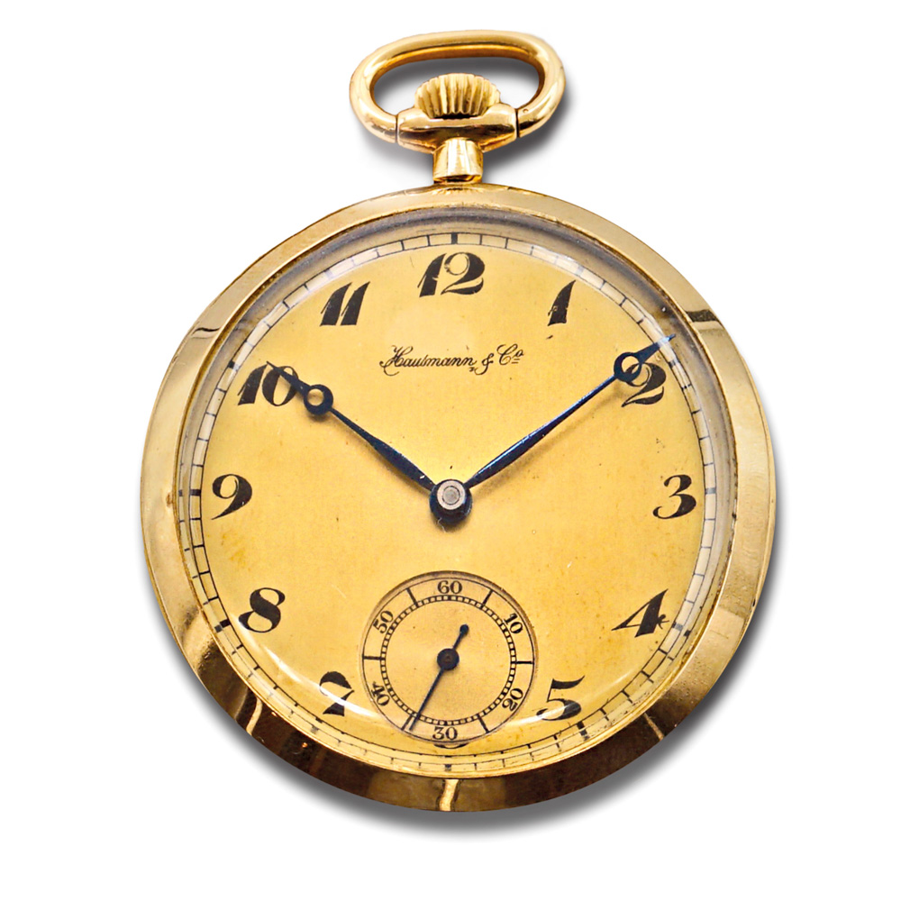 Hausmann & Co. pocket watch 20th century weight 56,7 gr.