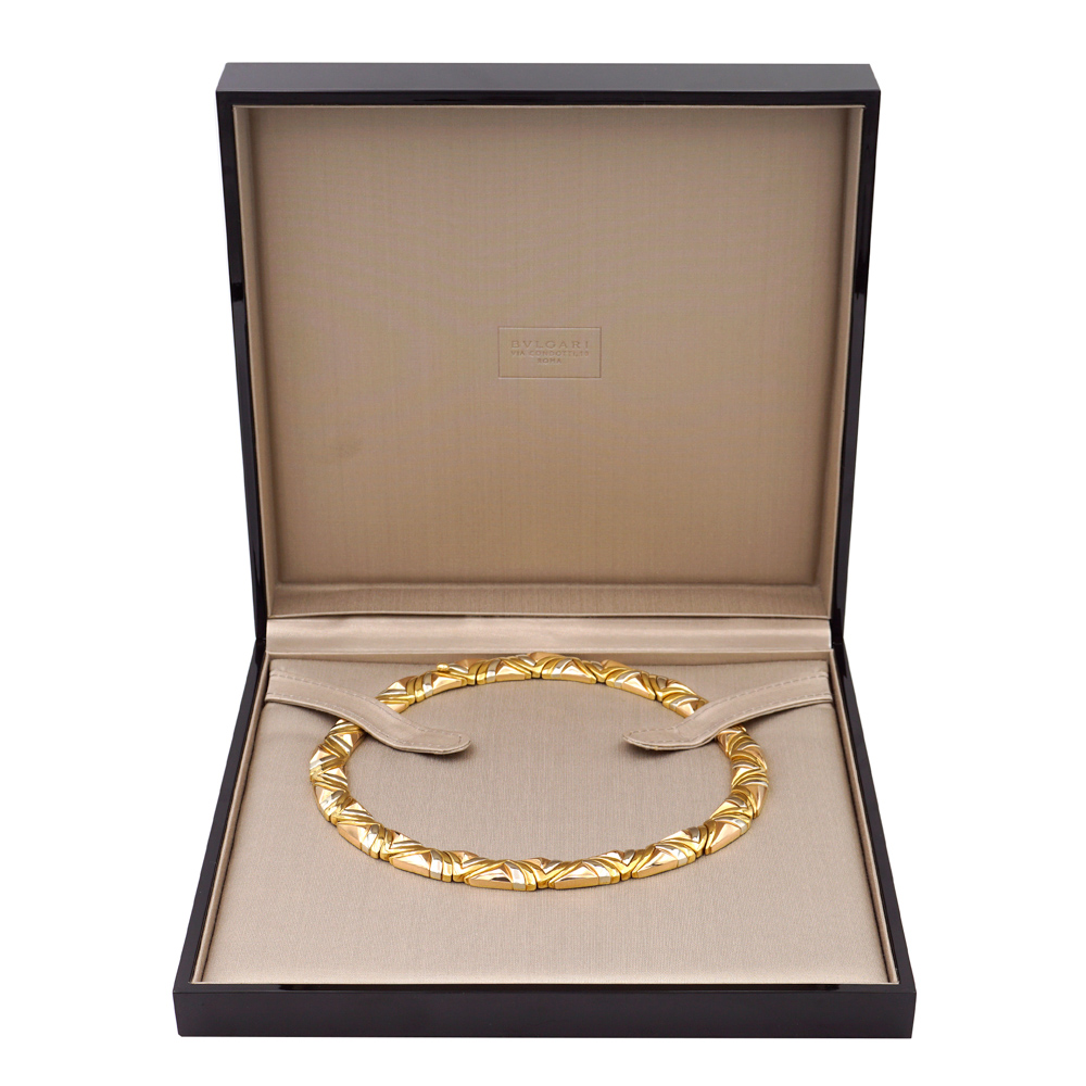 Bulgari, grometric link collier 1980/90s weight 145,1 gr. - Image 4 of 5