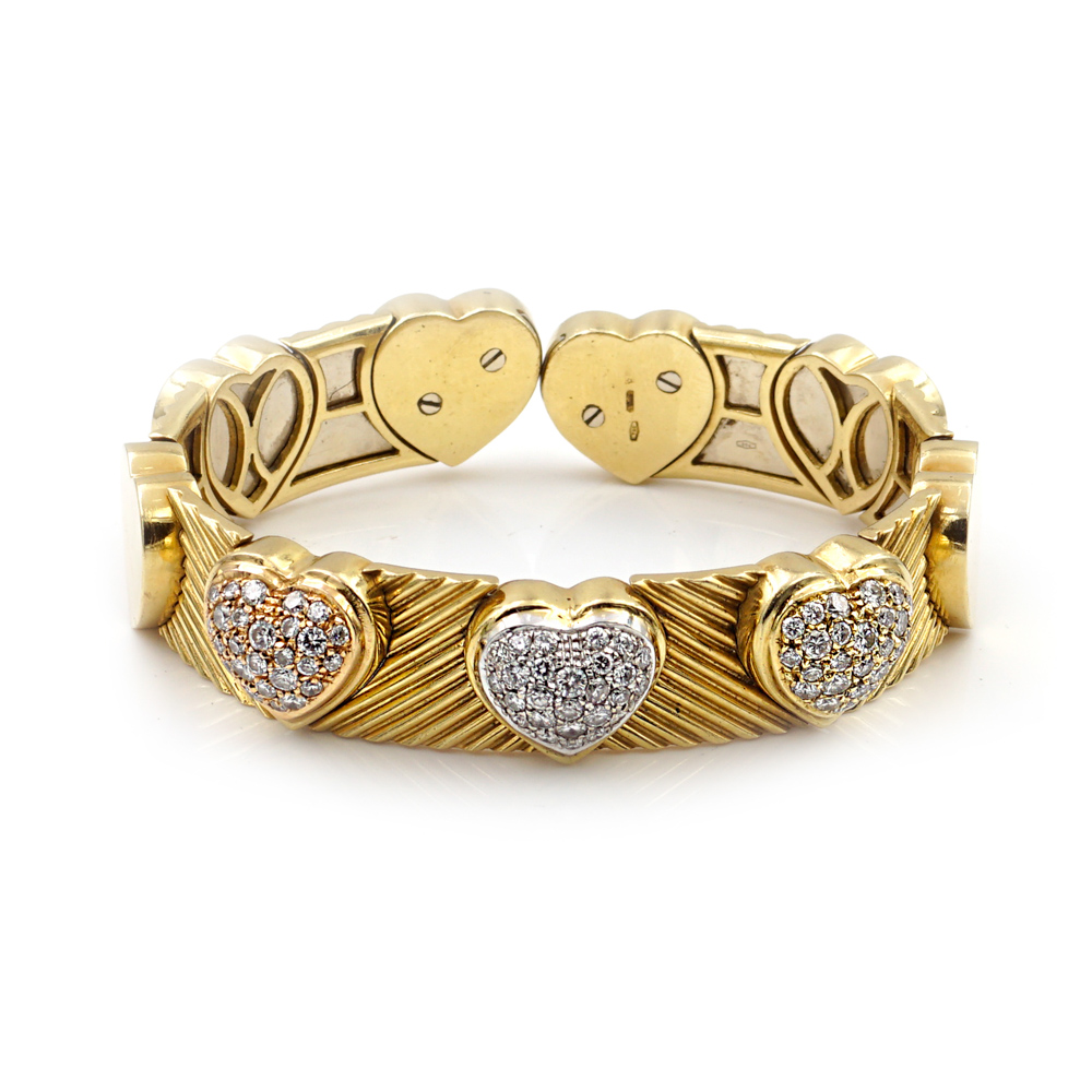 18 kt gold bangle bracelet weight 60,7 gr. - Image 2 of 2
