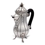 Silver egoiste coffee pot Holland, 19th-20th century weight 238 gr.