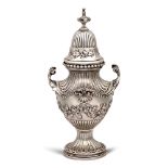 Silver urn vase London, George III, 1770 weight 416 gr.