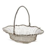 Silver basket with handle London, George II 1759 weight 896 gr.