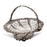 Silver basket London, George III, 1767 weight 187 gr.