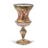 Silver and polychrome enamels cup Vienna, 19th century weight 243 gr.