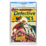 Detective 81 (1943). CGC 7.0 'Very minor amount of glue on cover'. Off-white pages. No Reserve