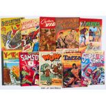 L. Miller Mix + (1950s). Bulletman 10, Captain Midnight 7, 9, Captain Video 1, 2, 4, Captain