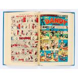 Dandy (1949) 386-423. Complete year in bound volume. Starring Daddy Longlegs and Desperate Dan by