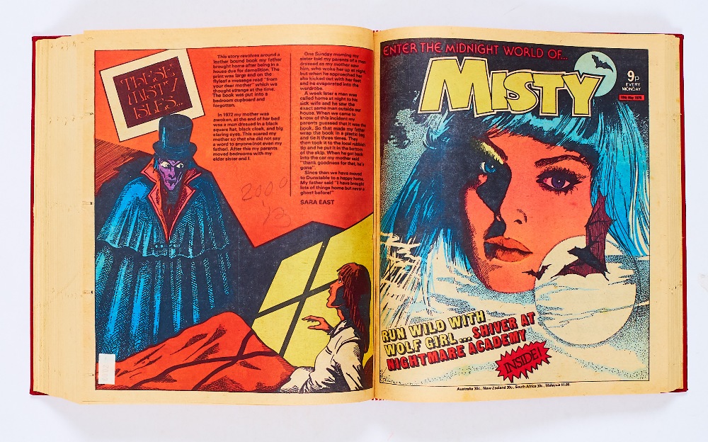 Misty (Jan-Jun 1979). Half-year in bound volume. Girls, Ghosts and Ghouls with Misty, Wolfsbane,