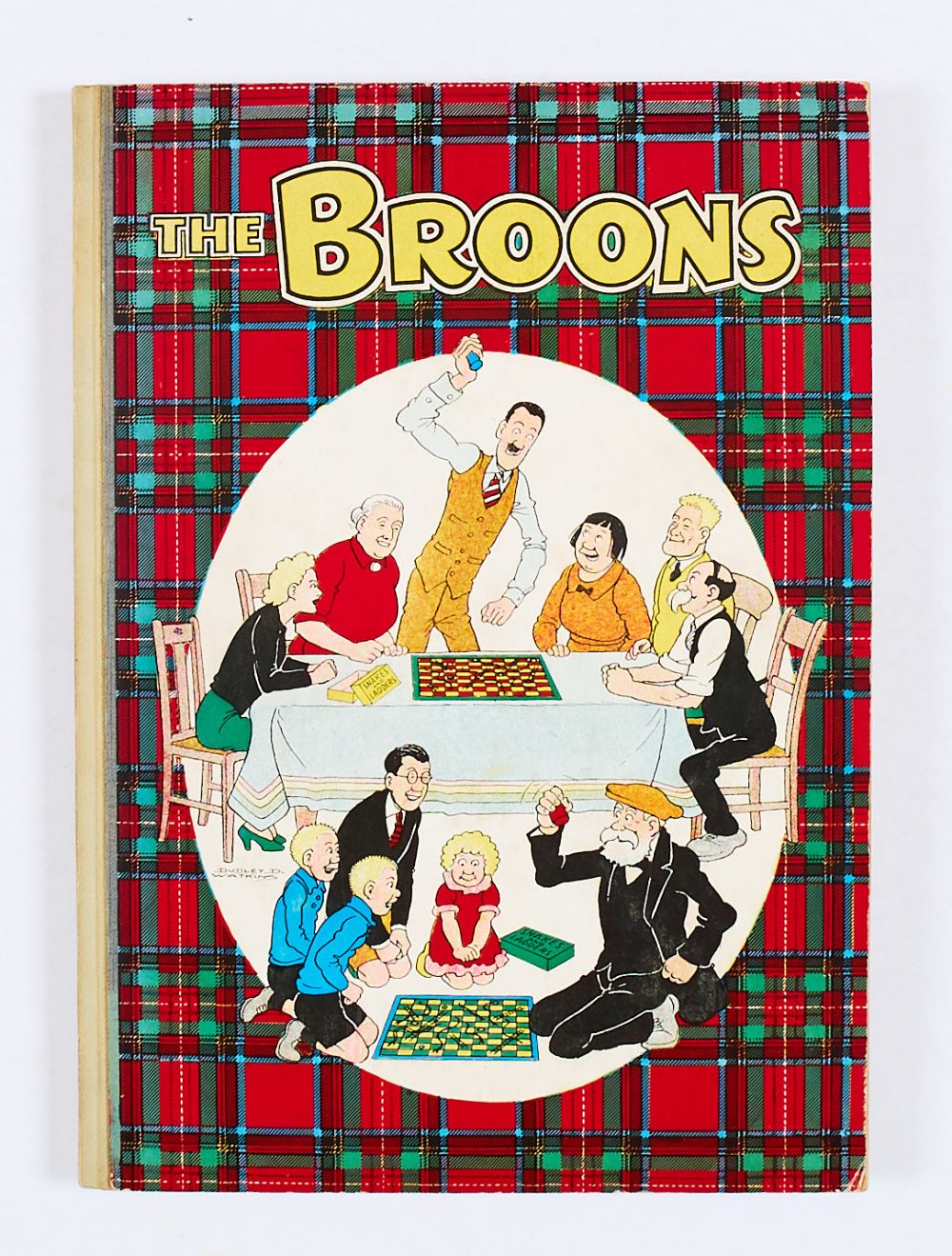 The Broons Book (1958). Family snakes and ladders. D.C. Thomson hardback office copy. According to