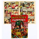 Amazing Mystery Funnies Vol 2 #5 (1939). Classic Bill Everett cover. Rusty disintegrated staples,