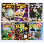 Mystery In Space (1958 Strato) 1-3, 7-9, 12, 13. With Outer Space (1961 A. Class) 1, 2, 4 [vg/g+] (