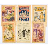 D.C. Thomson story paper No 1s. Adventure 1 (1921), Bluebird 1 (1922), Mascot 1 (1921), Rover 1 (