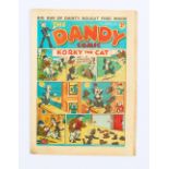 Dandy No 11 (1938). Bright cover colours with some light grubbiness and lower corner creases [vg-]