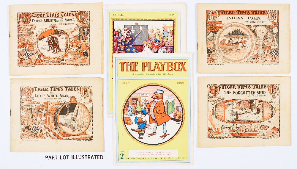 Tiger Tim's Tales (1919-1920) 12-25. With The Playbox for July, October 1905. The Playbox did not