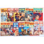 Western Hero (1950s L. Miller) 70 (1946 pilot issue), 85, 87, 88, 91-94, 96-100. Centre staple