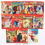 Super-Detective Library (1950s) 81, 103, 107, 113, 117, 119, 121, 131, 141, 145, 155. All Blackshirt