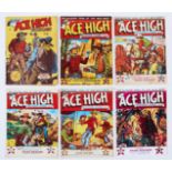 Ace High Western (1950s Gould-Light) 1-5. With No. 6 facsimile. With art by Norman Light, Ron